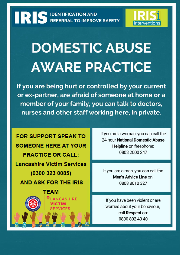 Domestic Abuse Aware Practice poster